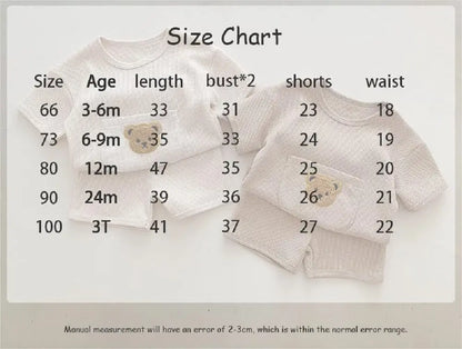 Bear Waffle Toddler Set - Little OneSie