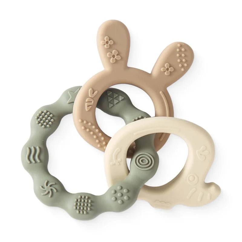 Silicone Teether: Rudder Shape, Kid-Friendly - Little OneSie