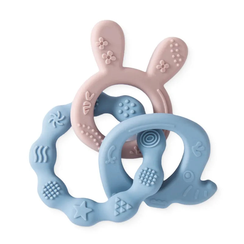 Silicone Teether: Rudder Shape, Kid-Friendly - Little OneSie