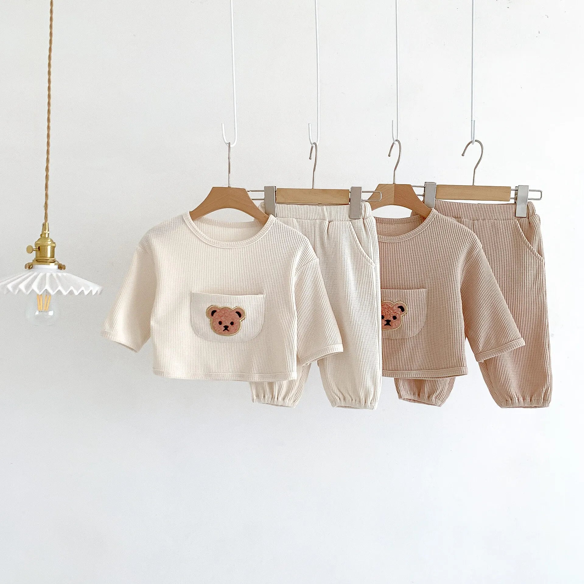 Bear Waffle Toddler Set - Little OneSie