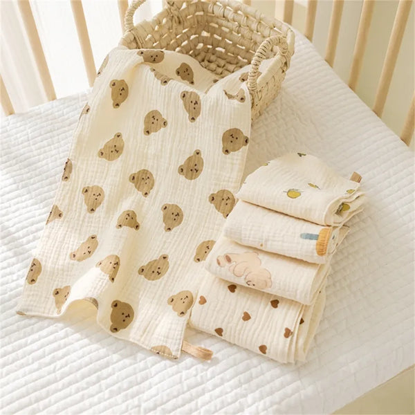 Muslin Baby Face Towel Set - Little OneSie