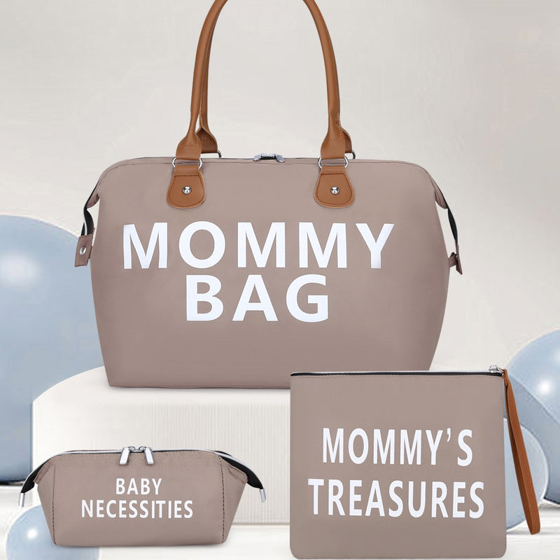 3-Piece Multifunctional Mommy Bag Set: Dry-Wet Separation - Little OneSie