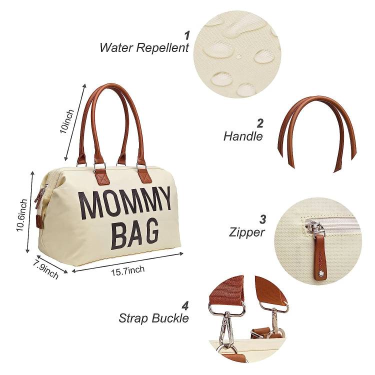 3-Piece Multifunctional Mommy Bag Set: Dry-Wet Separation - Little OneSie