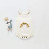 New Baby Girl Baby Knitted Strap Jumper - Little OneSie