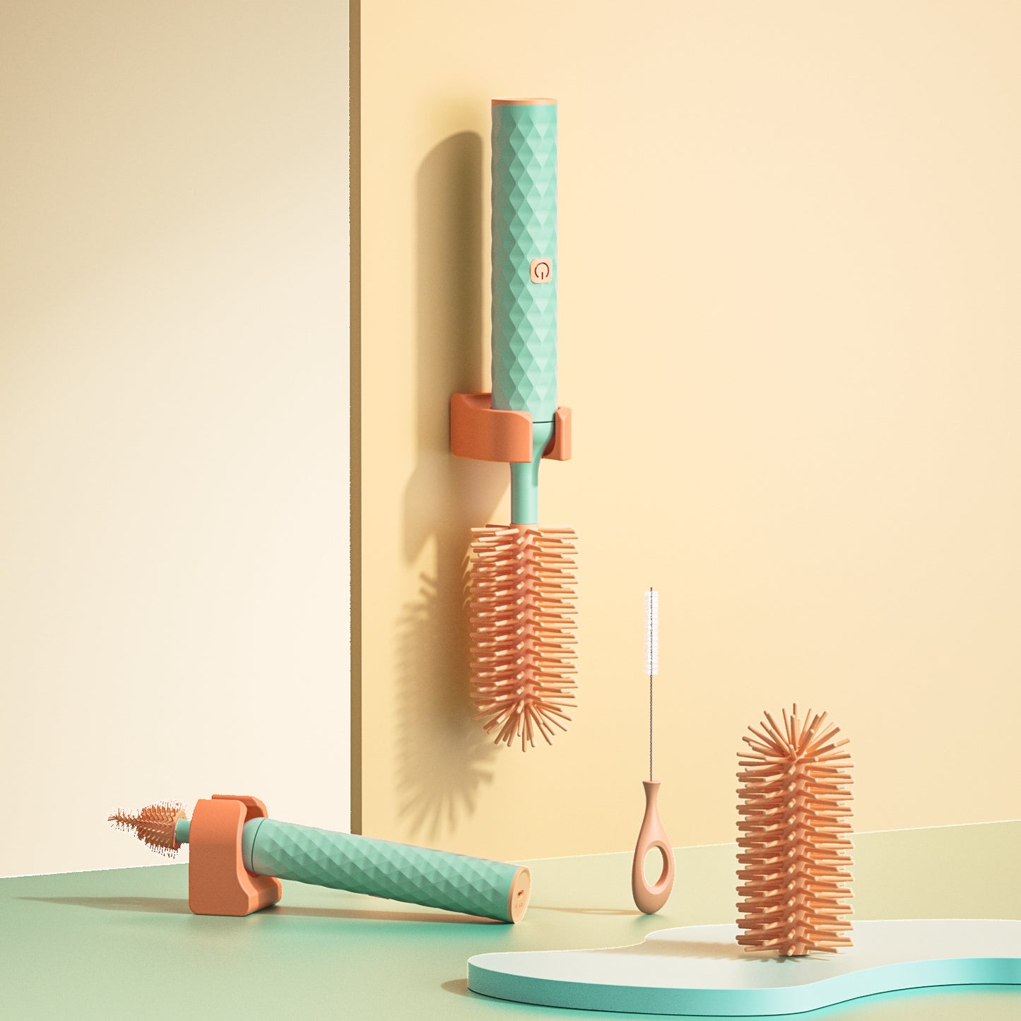 Electric Baby Bottle Brush 3-Piece Set