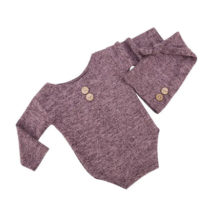 Romper & Hat Newborn Photography - Little OneSie