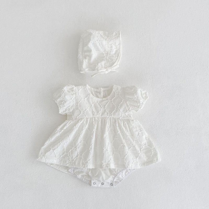 Princess Jacquard Bubble Short Sleeve - Little OneSie