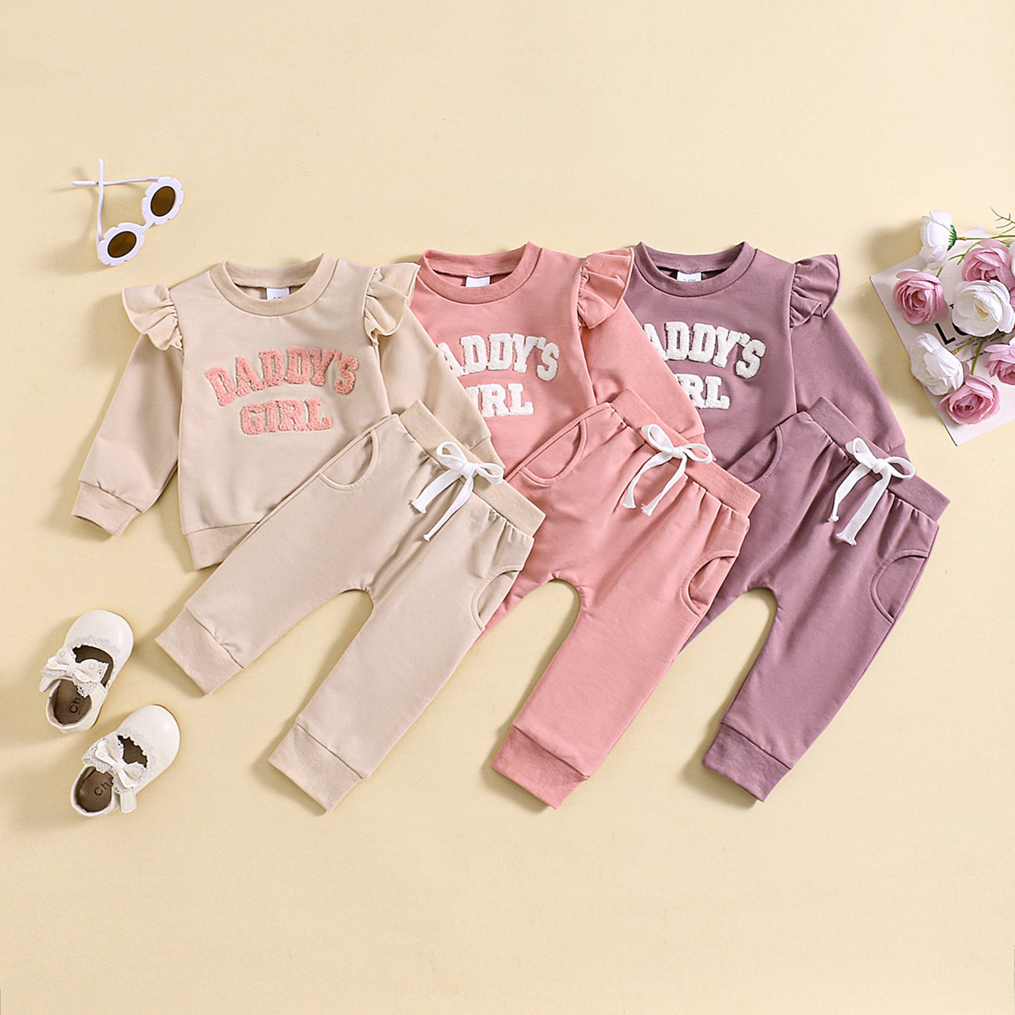 Toddler Girl Ruffle Outfit Set