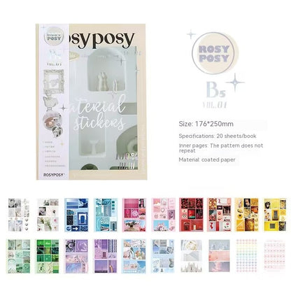 Magazine Style Material Sticker Book Cartoon Notebook Stickers - Little OneSie