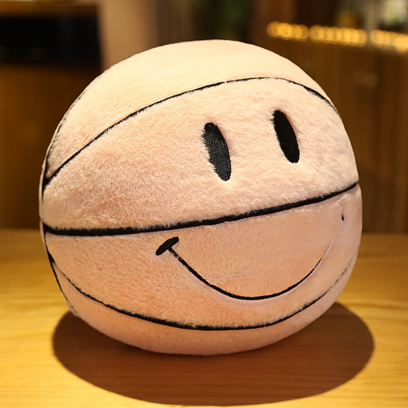 Smile Basketball Plushie Throw Pillow - Little OneSie