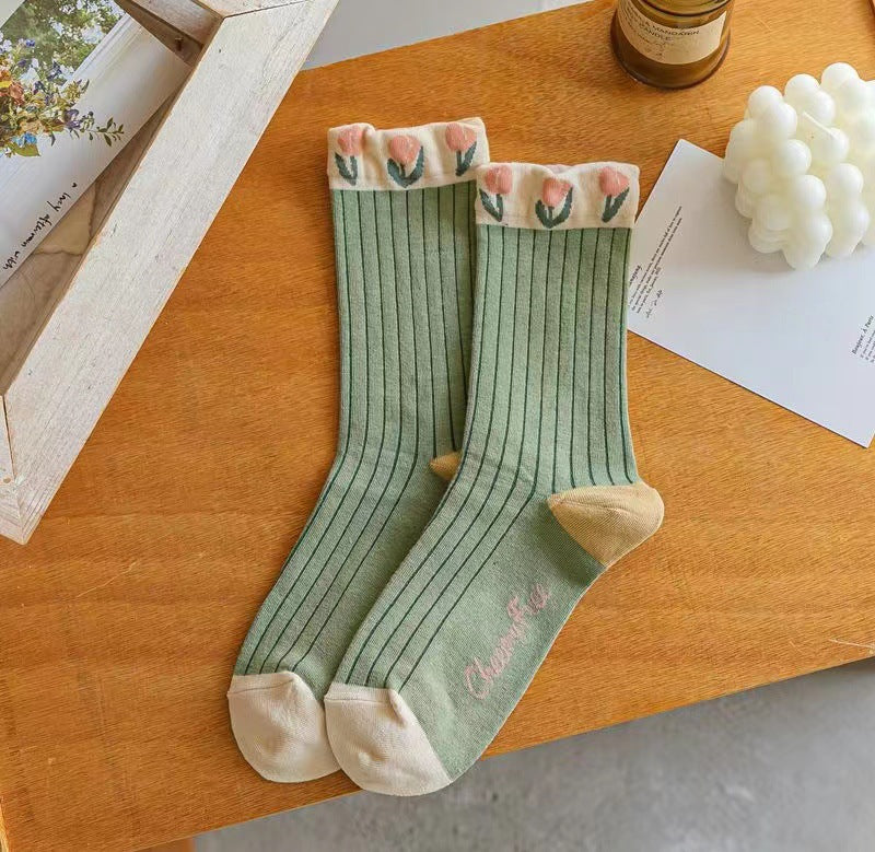 Spring Autumn Long Kids Socks