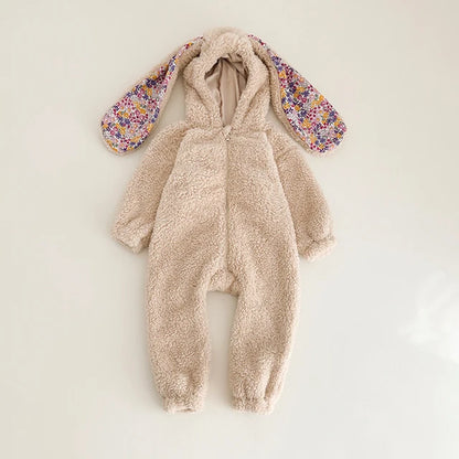 Baby Rabbit Hooded Romper