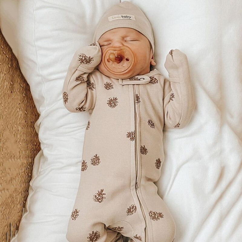 Newborn Baby Knitted Footie Jumpsuit - Little OneSie