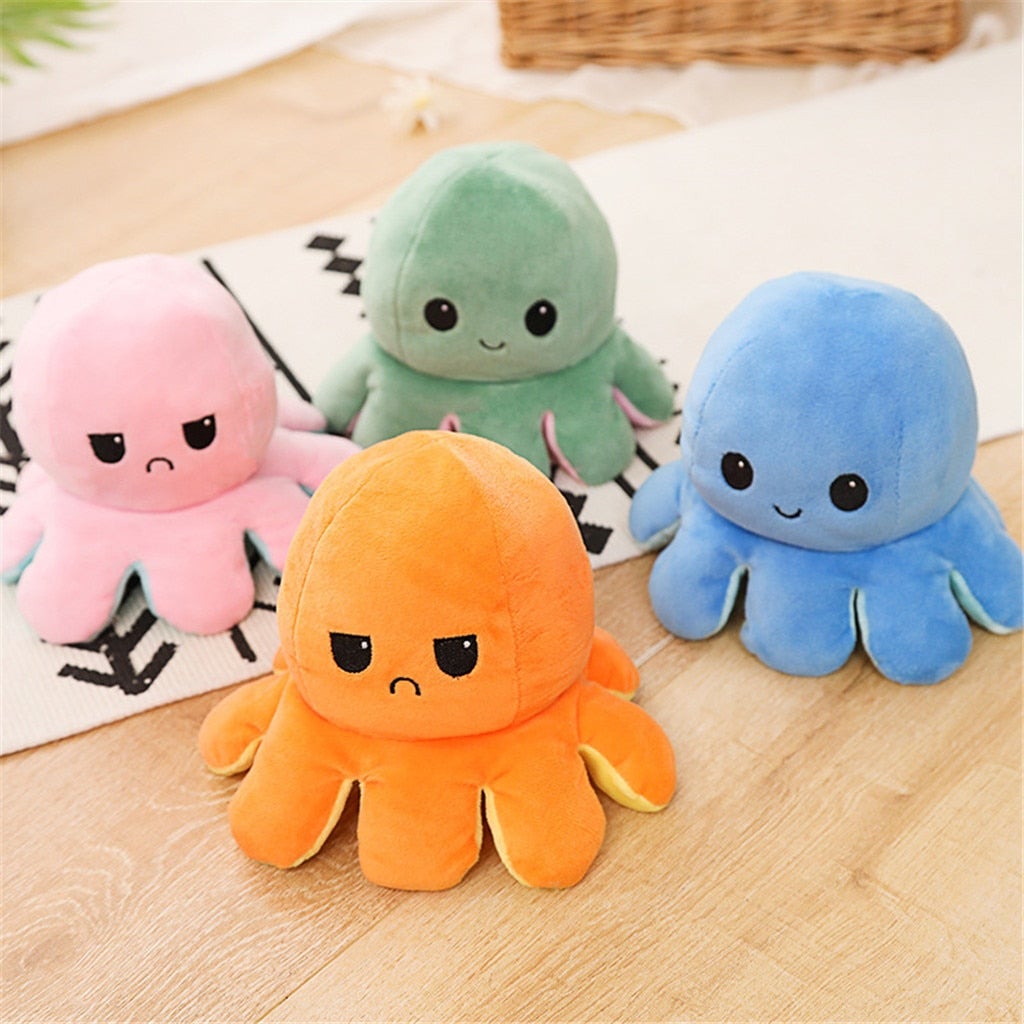 Double Sided Flip Octopus Plush Toy - Little OneSie