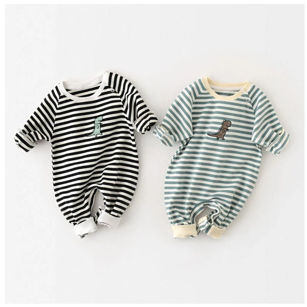 Newborn Baby Striped Rompers - Little OneSie