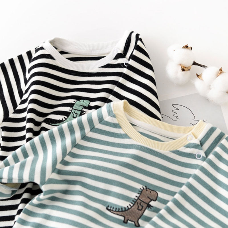 Newborn Baby Striped Rompers - Little OneSie