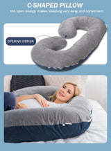 C-Shaped Body Pregnancy Pillow - Little OneSie