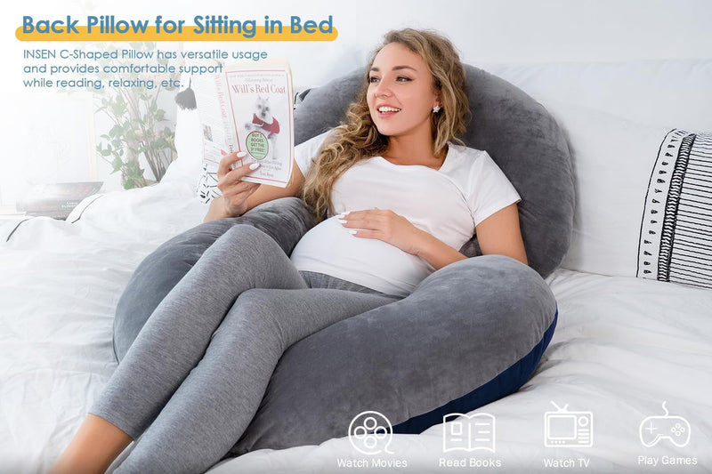 C-Shaped Body Pregnancy Pillow - Little OneSie