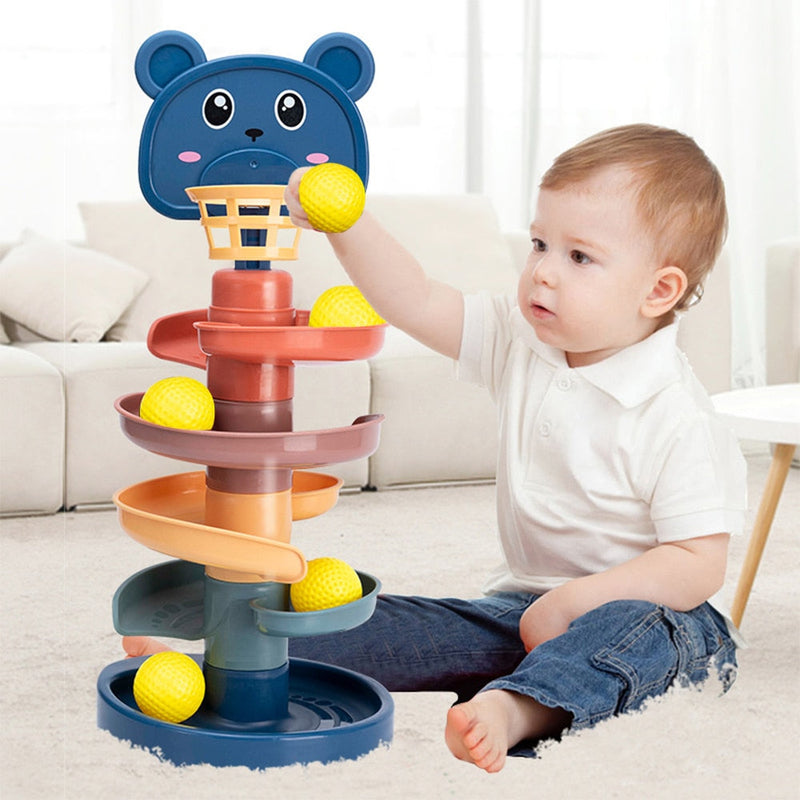 Baby Toys Rolling Ball Pile Tower - Little OneSie