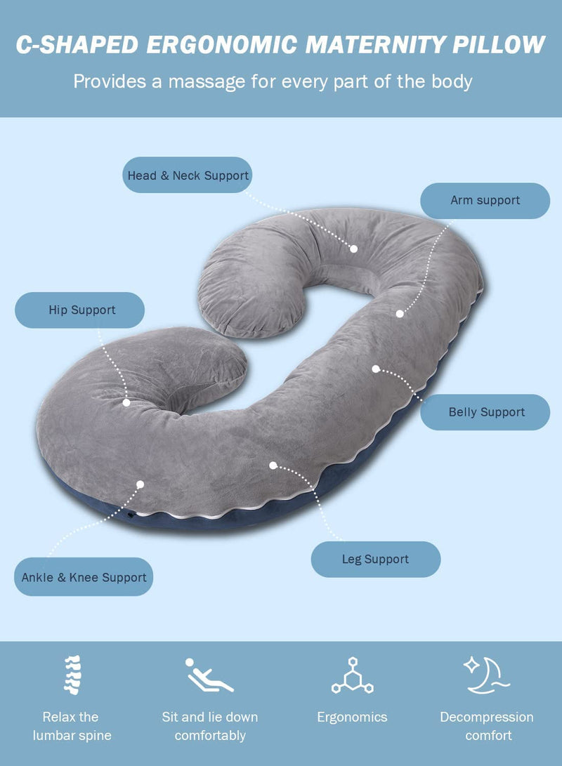 C-Shaped Body Pregnancy Pillow - Little OneSie