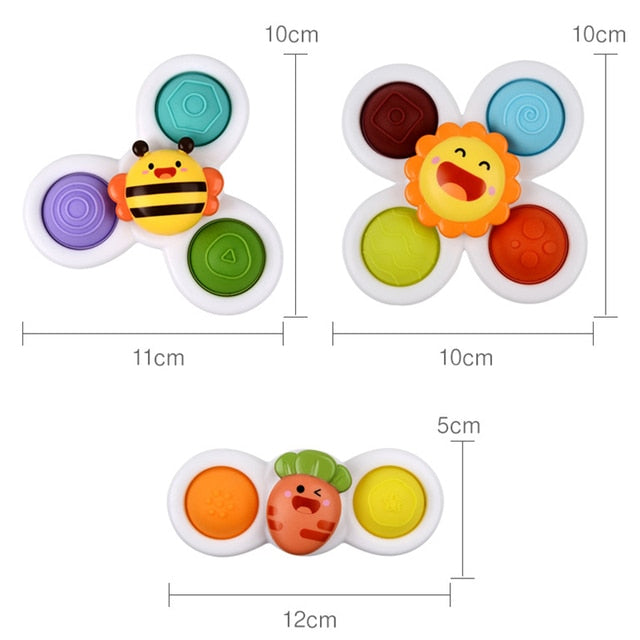 Baby Spinner Suction Cup Bath Toys - Little OneSie