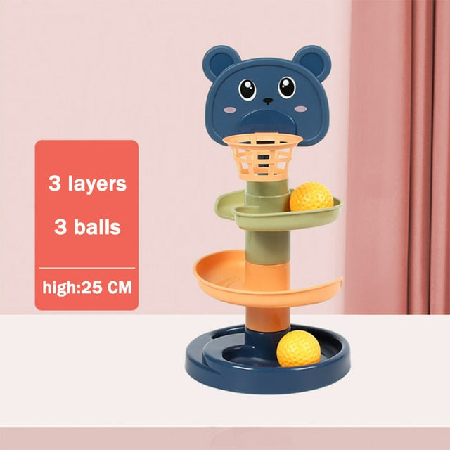 Baby Toys Rolling Ball Pile Tower - Little OneSie