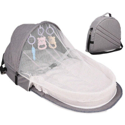 Multipurpose Foldable Baby Bed with Mosquito Net - Little OneSie