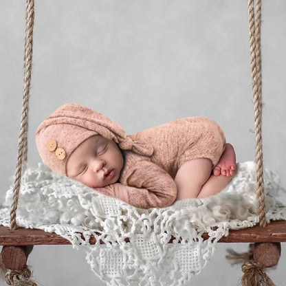 Romper & Hat Newborn Photography - Little OneSie