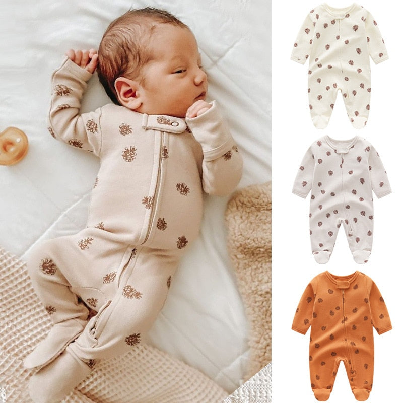 Newborn Baby Knitted Footie Jumpsuit - Little OneSie