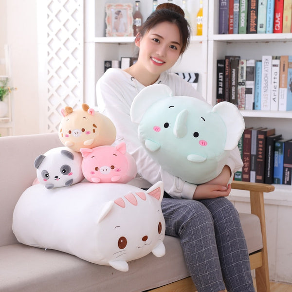 Soft Plush Cartoon Animal Pillow - Little OneSie