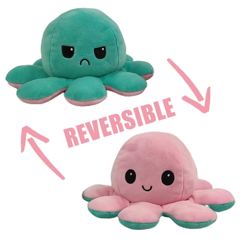 Double Sided Flip Octopus Plush Toy - Little OneSie